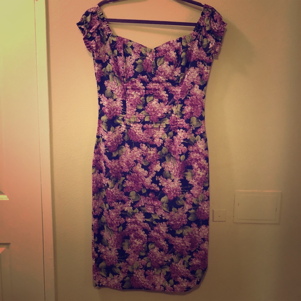 Bernie Dexter wiggle purple dress